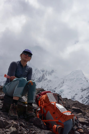 Junge Alpinisten Team with Moonvalley bars during their expedition in Peru.